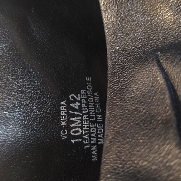 New Vince Camuto leather peep toe slingback block heel sandals - Picture 6 of 9